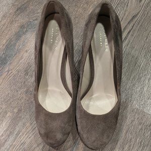 Cole Haan Grand OS Grey Suede Heels